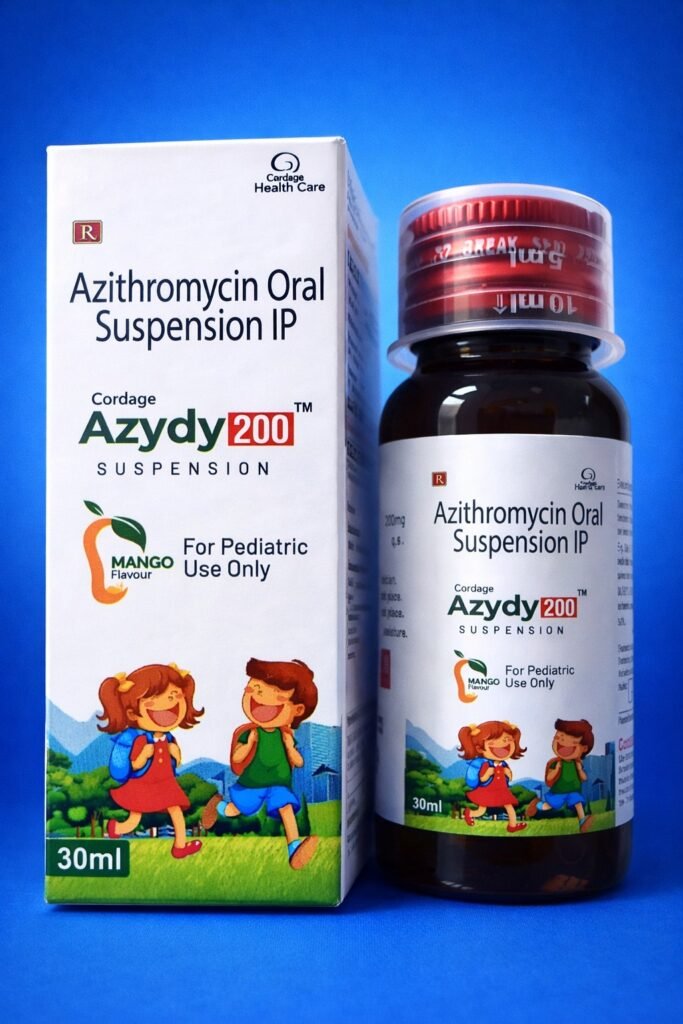 Azydy 200 Azithromycin Oral Suspension IP 30ml