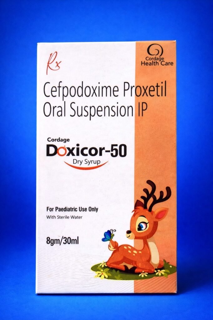 Doxicor-50 Cefpodoxime Proxetil Oral Suspension IP 30ml