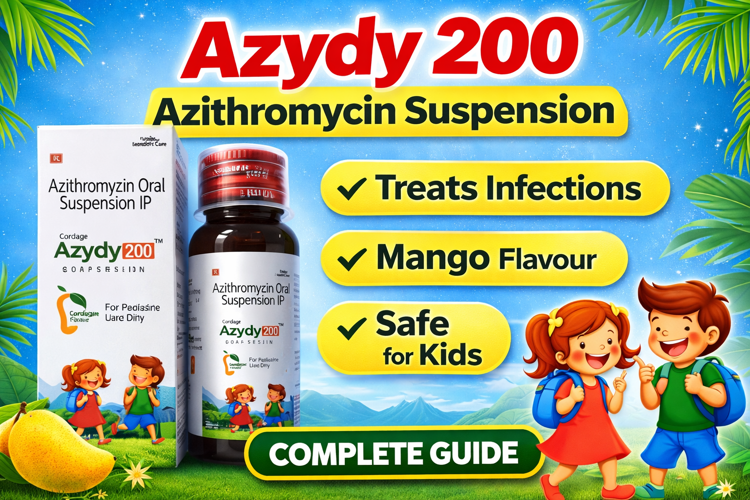 Azydy 200 Azithromycin Oral Suspension IP